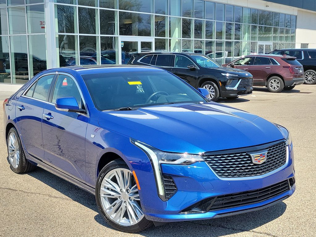 Wave Metallic 2023 Cadillac CT4 Premium Luxury AWD Sedan All-Wheel Drive 8-Speed Automatic