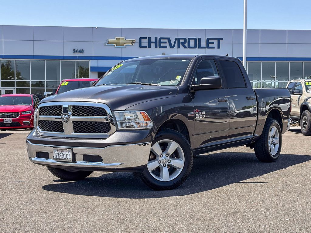Gray (Granite Crystal Metallic Clearcoat) 2019 RAM 1500 Classic SLT Crew Cab 4WD Pickup Truck Four-Wheel Drive 8-Speed Automatic
