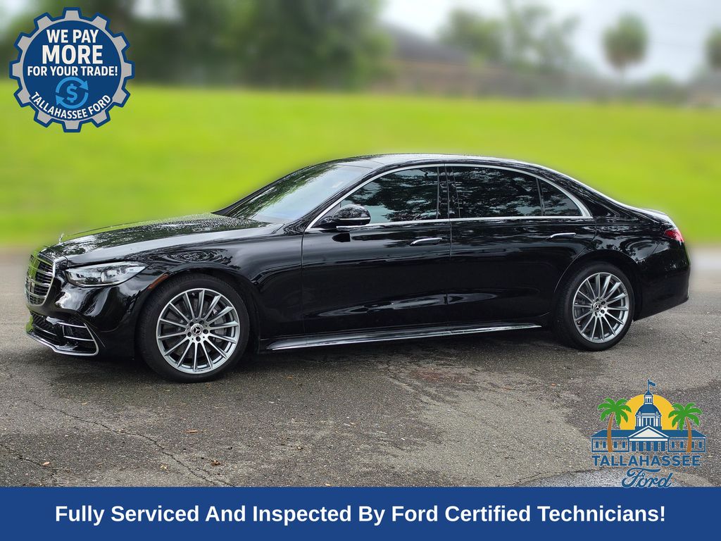 Black 2022 Mercedes-Benz S-Class Sedan All-Wheel Drive 9-Speed Automatic
