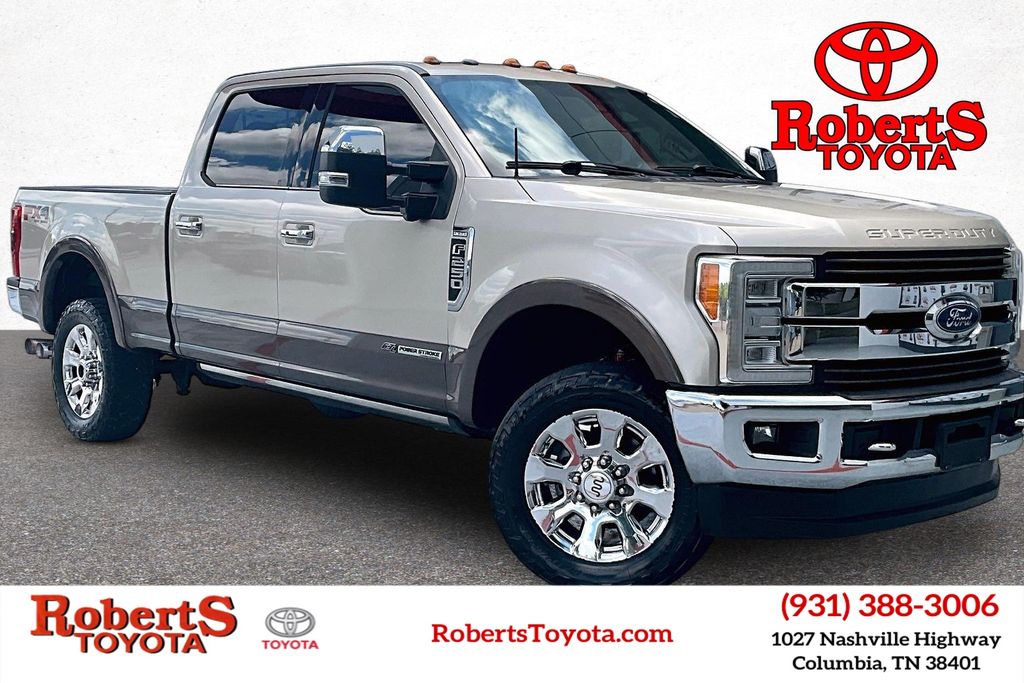 White Gold Metallic 2017 Ford F-250 Super Duty Pickup Truck Four-Wheel Drive 6-Speed Automatic