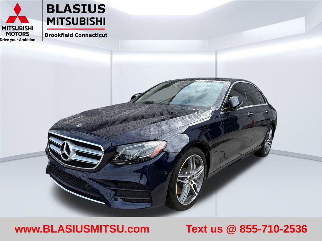 Blue 2018 Mercedes-Benz E-Class Sedan All-Wheel Drive 9-Speed Automatic