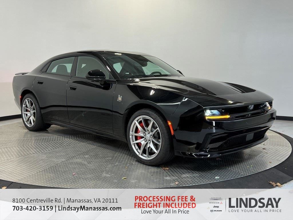 Diamond Black Crystal Pearlcoat 2026 Dodge Charger Scat Pack Sedan AWD Sedan All-Wheel Drive 1-Speed Automatic