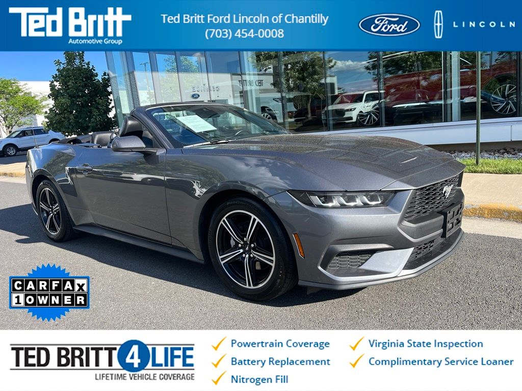 Gray Metallic 2025 Ford Mustang Convertible Rear-Wheel Drive Automatic