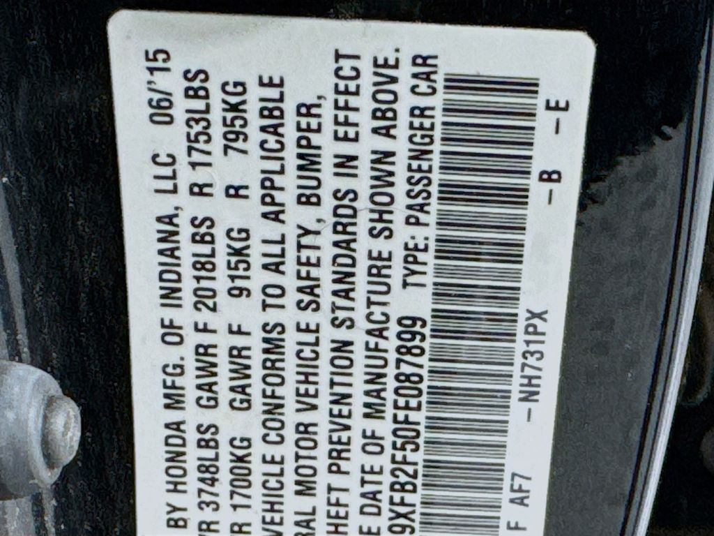 Used Car 2015 Honda Civic  Lx For Sale Under $12,000 In Austin, Texas