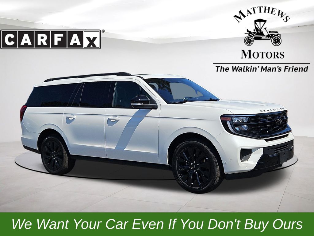 White Metallic 2025 Ford Expedition MAX Platinum 4WD SUV / Crossover Four-Wheel Drive Automatic