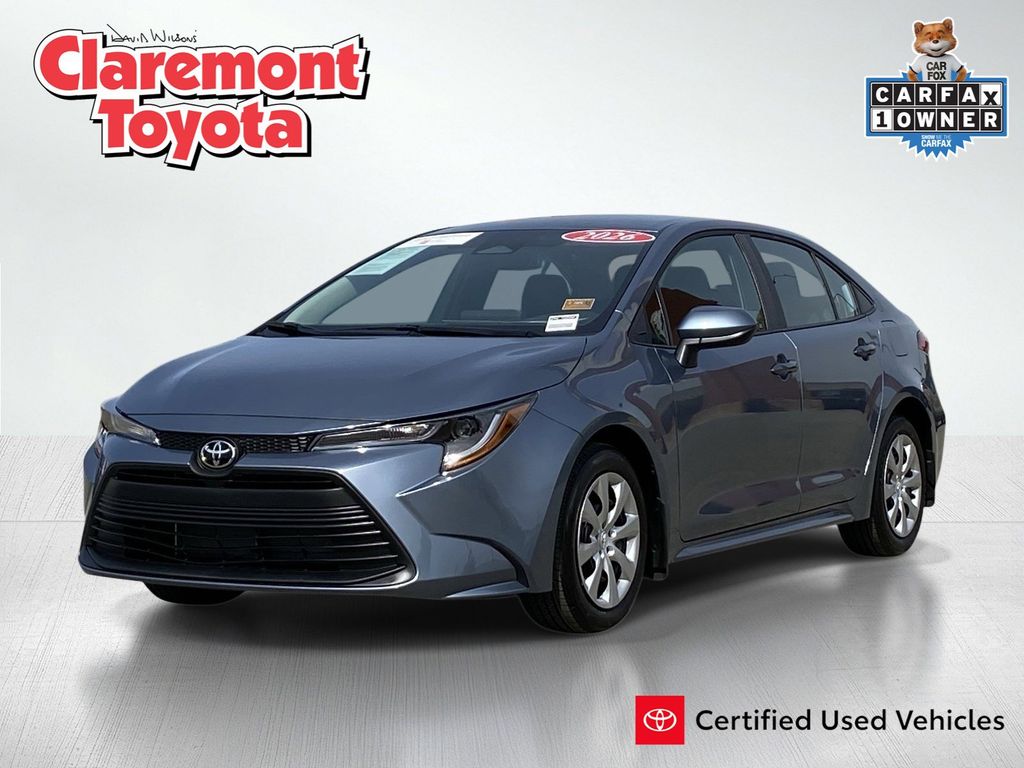 Blue 2026 Toyota Corolla LE FWD Sedan Front-Wheel Drive Continuously Variable Transmission