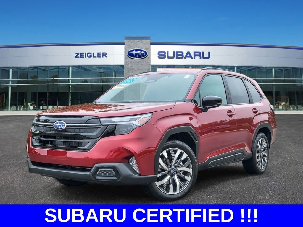 Crimson Red Pearl 2026 Subaru Forester SUV / Crossover All-Wheel Drive Continuously Variable Transmission