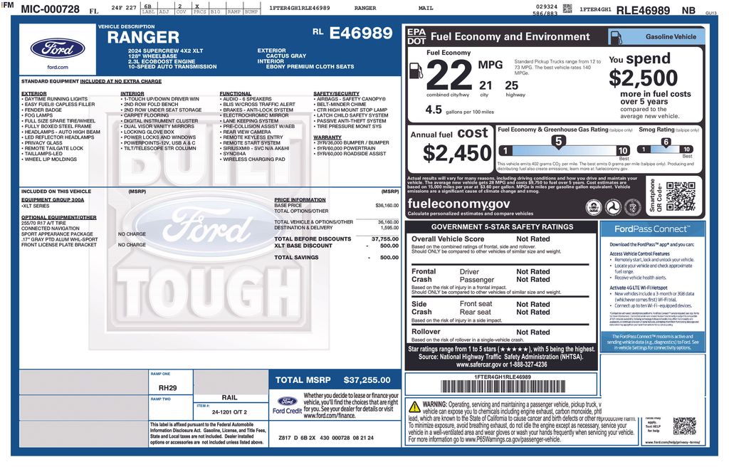 Certified Used 2024 Green Ford XLT image 7