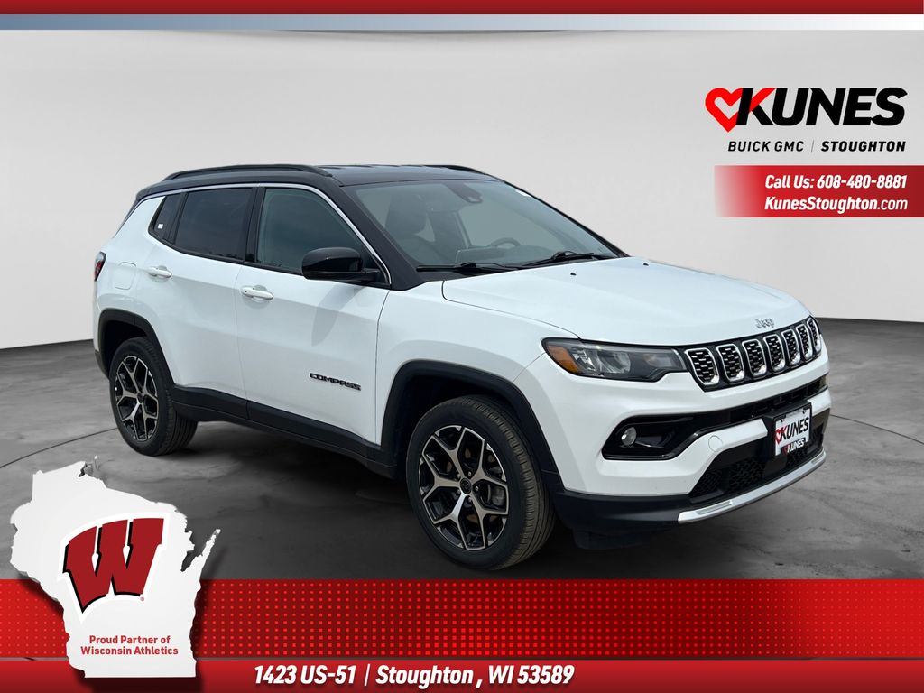 Bright White Clearcoat 2025 Jeep Compass SUV / Crossover Four-Wheel Drive 8-Speed Automatic