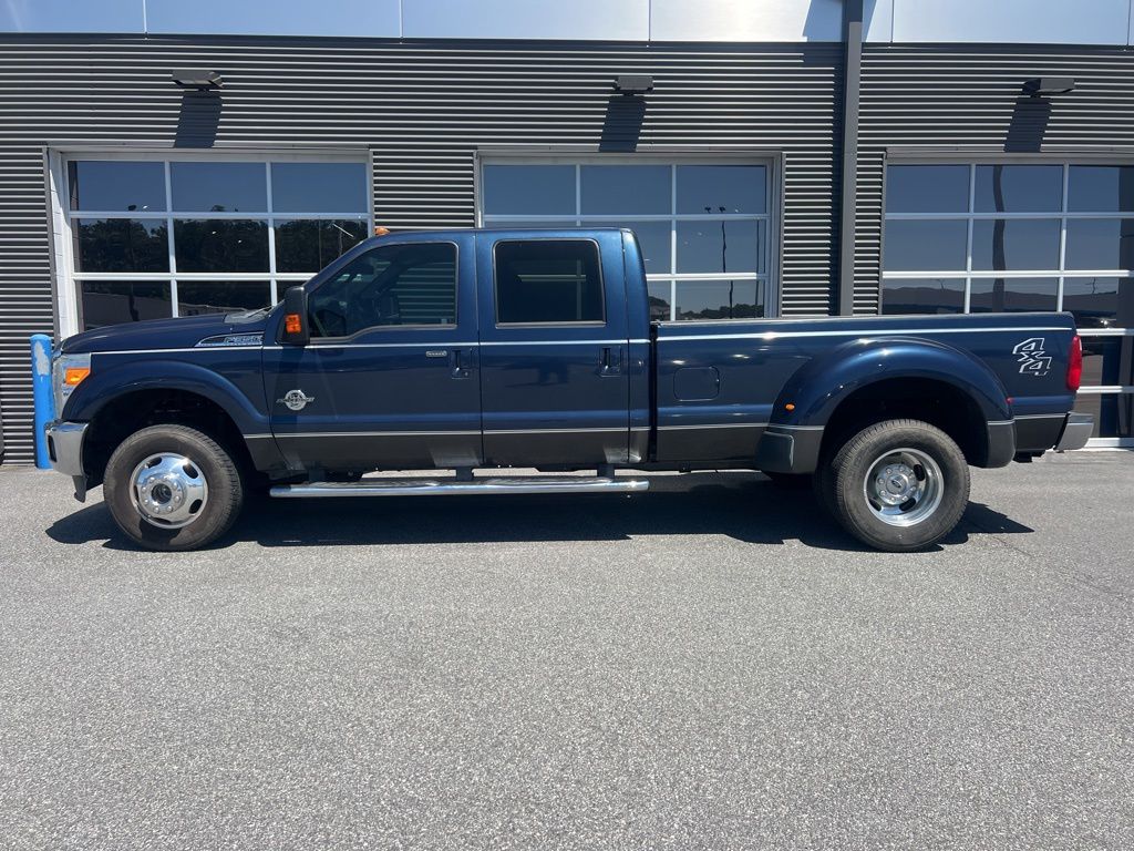 2016 Blue Jeans Metallic Ford Super Duty F-350 DRW Lariat 4X4 Truck
