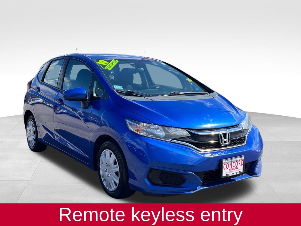 Blue 2019 Honda Fit LX FWD Hatchback Front-Wheel Drive Continuously Variable Transmission