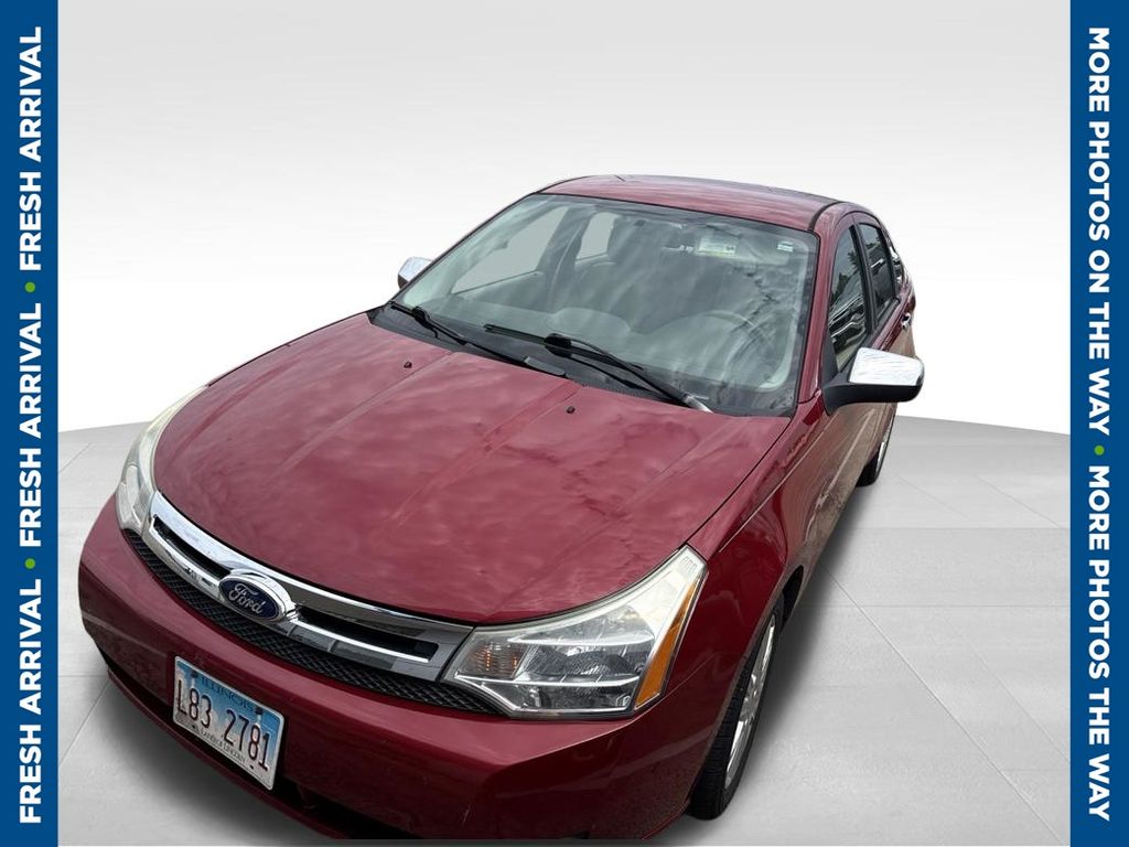 Sangria Red Metallic 2011 Ford Focus Sedan Front-Wheel Drive 4-Speed Automatic