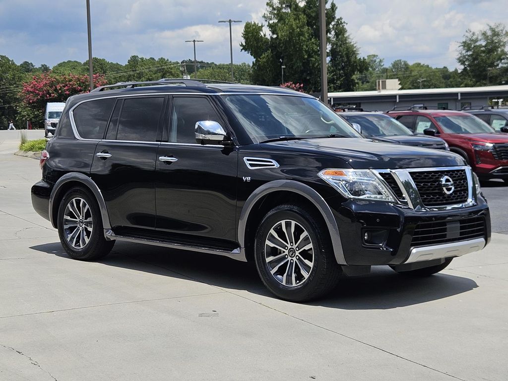 Super Black 2018 Nissan Armada SUV / Crossover 4X2 7-Speed Automatic