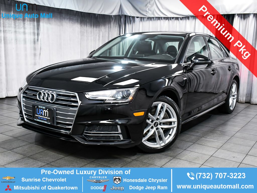 Brilliant Black 2017 Audi A4 Sedan All-Wheel Drive 7-Speed Automatic