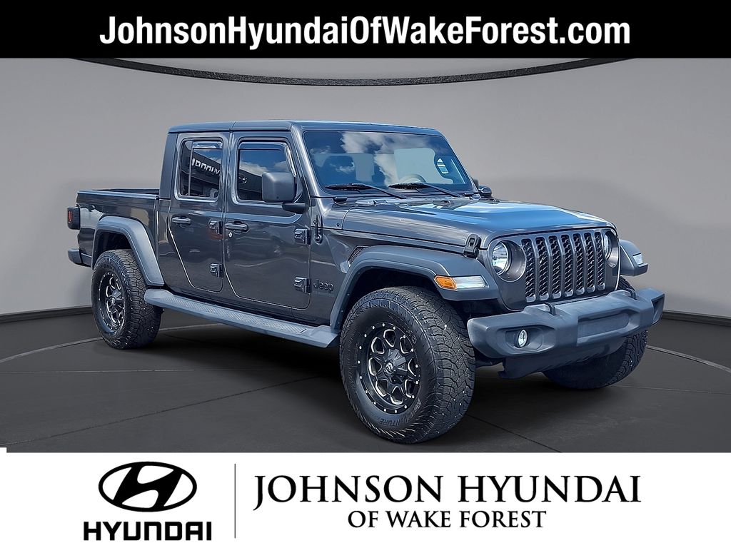 Gray (Granite Crystal Metallic Clearcoat) 2020 Jeep Gladiator Pickup Truck Four-Wheel Drive 8-Speed Automatic