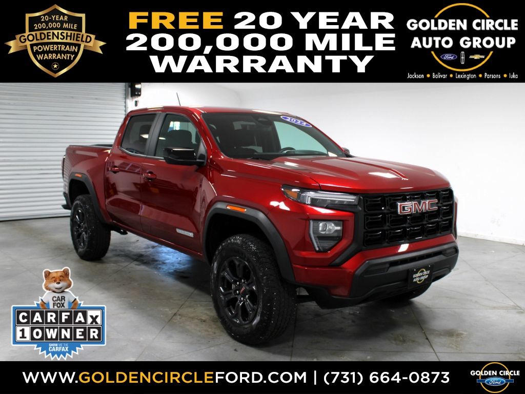 Volcanic Red Tintcoat 2024 GMC Canyon Elevation Crew Cab RWD Pickup Truck 4X2 8-Speed Automatic