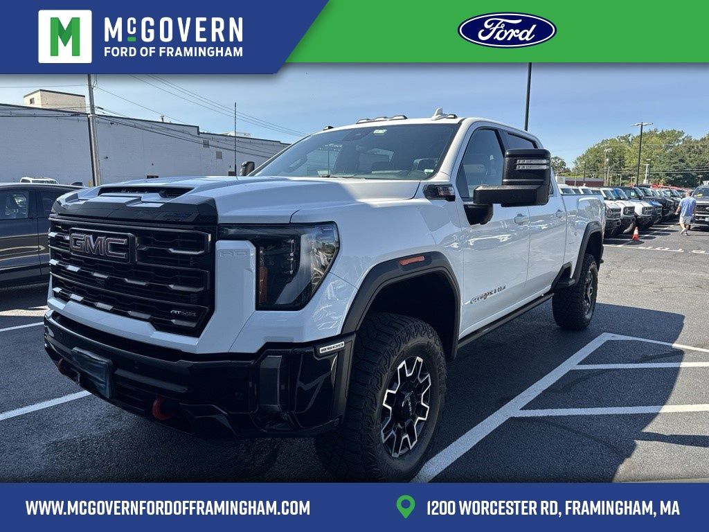 White 2024 GMC Sierra 2500HD Pickup Truck Four-Wheel Drive Automatic