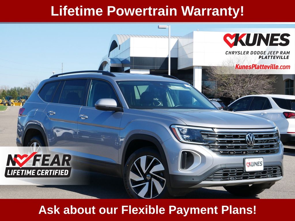 Silver 2025 Volkswagen Atlas SUV / Crossover All-Wheel Drive 8-Speed Automatic