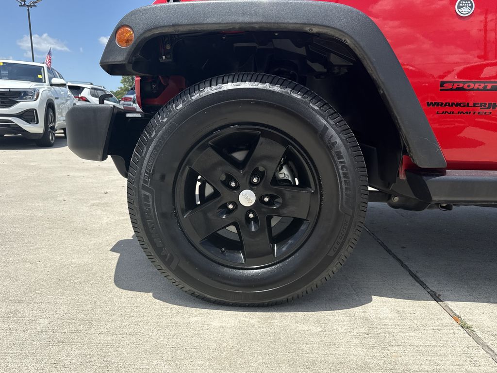 2018 Jeep Wrangler JK Unlimited Sport Red at North Houston Mitsubishi