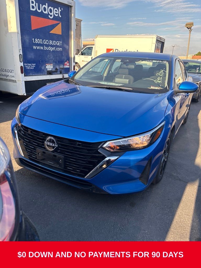 Electric Blue Metallic 2025 Nissan Sentra Sedan Front-Wheel Drive Continuously Variable Transmission