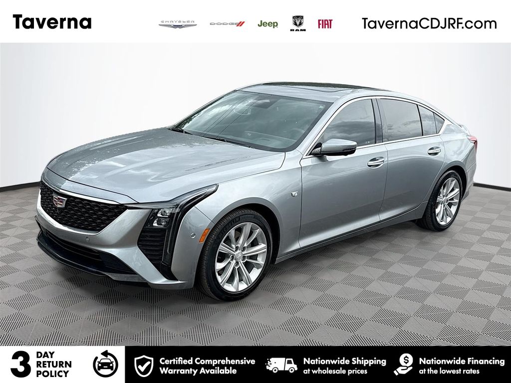 Argent Silver Metallic 2025 Cadillac CT5 Sedan Rear-Wheel Drive Automatic
