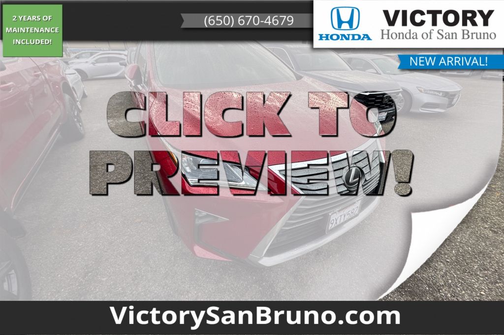 2019 Lexus RX 350 FWD SUV / Crossover Front-Wheel Drive 8-Speed Automatic