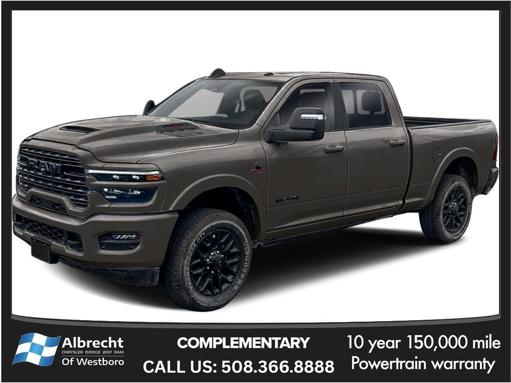 Diamond Black Crystal Pearlcoat 2026 RAM 3500 Pickup Truck Four-Wheel Drive 8-Speed Automatic