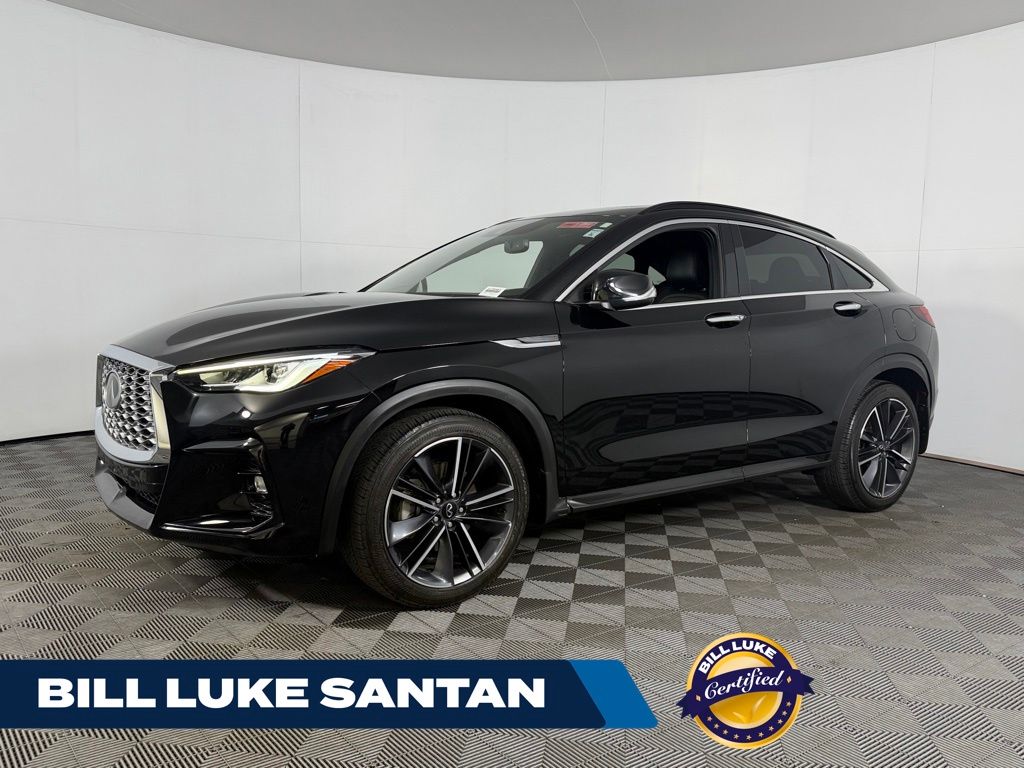 Black Obsidian 2023 INFINITI QX55 SUV / Crossover All-Wheel Drive Continuously Variable Transmission