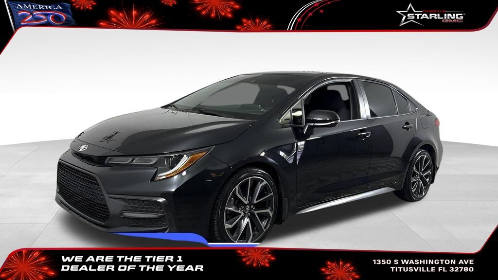 Black Sand Pearl 2020 Toyota Corolla Sedan Front-Wheel Drive Continuously Variable Transmission