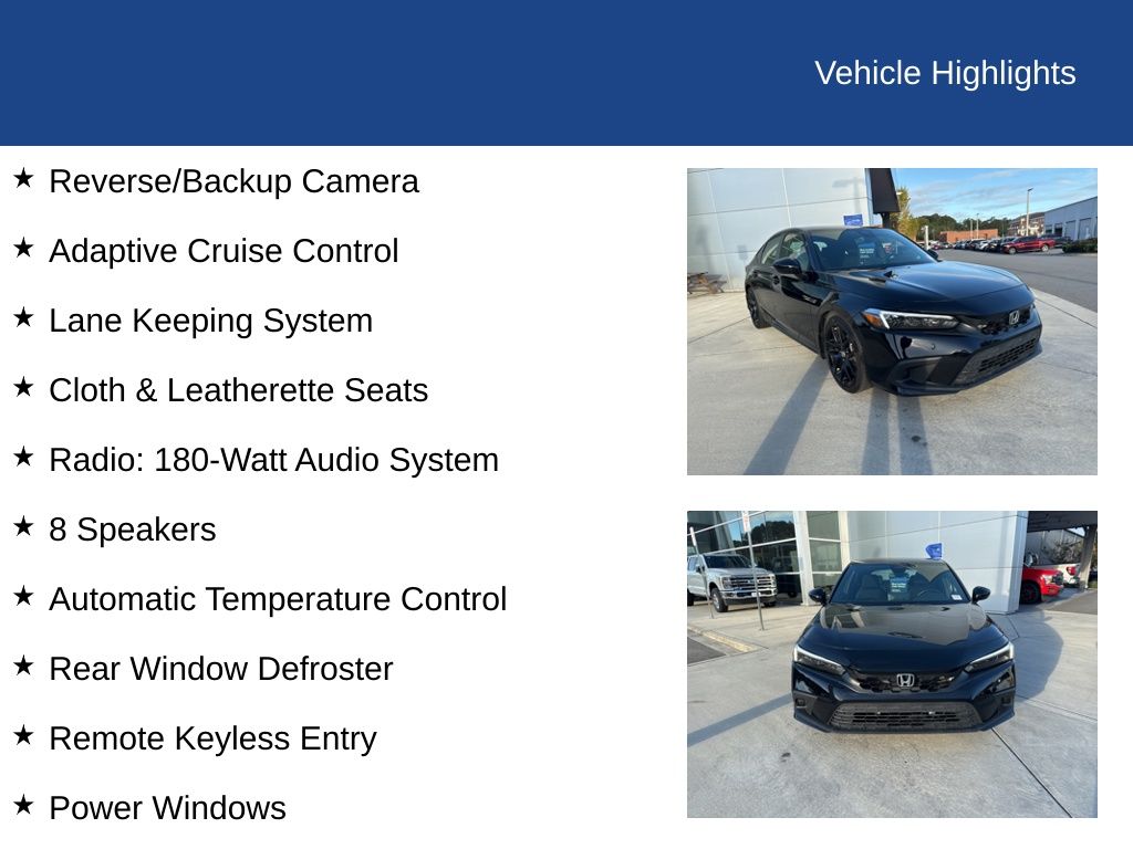 2024 Honda Civic Hatchback Sport