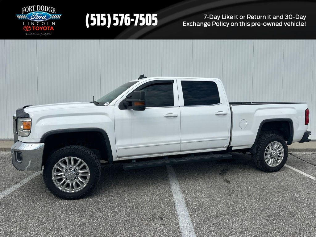 Summit White 2016 GMC Sierra 2500HD Pickup Truck Four-Wheel Drive 6-Speed Automatic Overdrive
