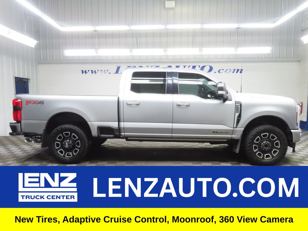 Iconic Silver Metallic 2024 Ford F-250 Super Duty Pickup Truck Four-Wheel Drive Automatic