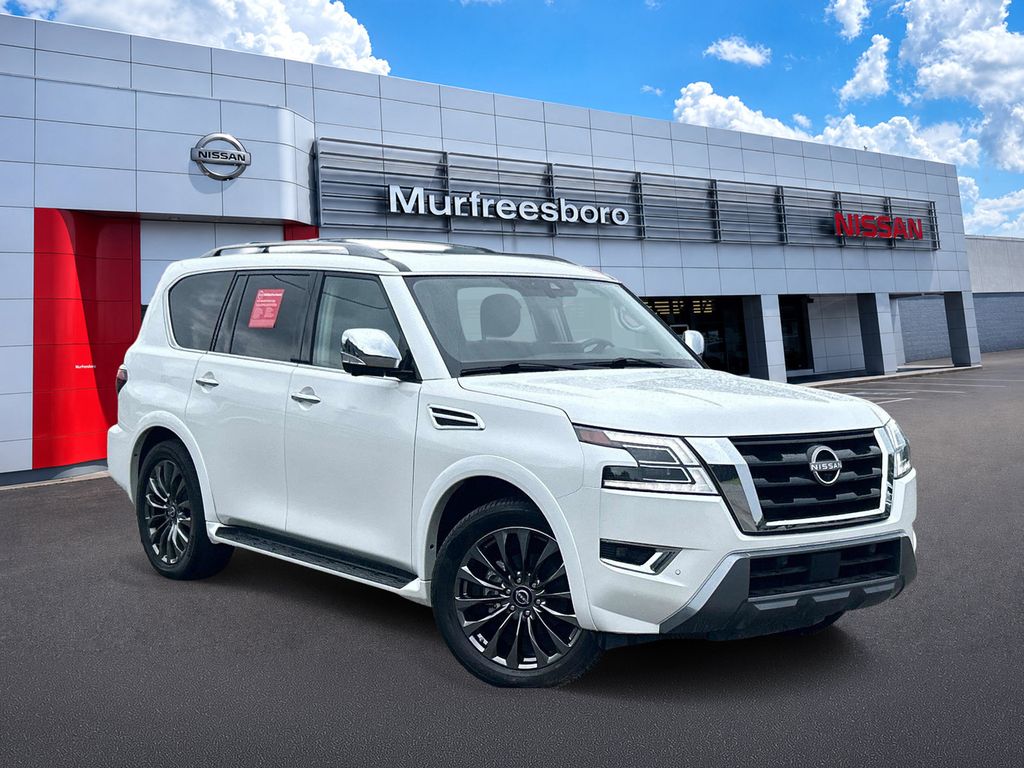 Aspen White Tricoat 2024 Nissan Armada SUV / Crossover Four-Wheel Drive 7-Speed Automatic