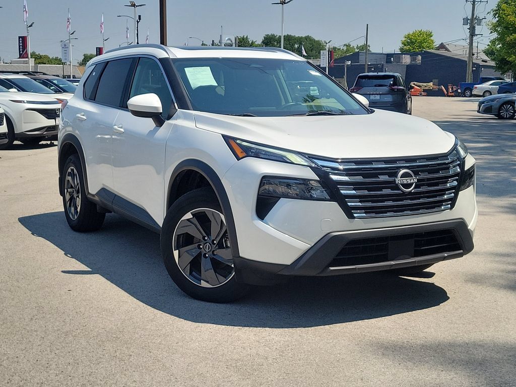 Everest White Pearl 2024 Nissan Rogue SUV / Crossover All-Wheel Drive Continuously Variable Transmission