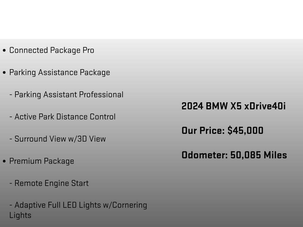 2024 BMW X5 xDrive40i - 5