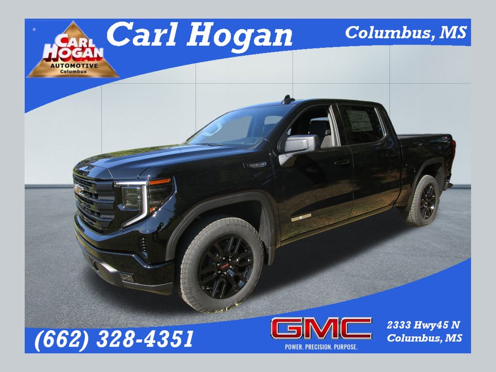 Onyx Black 2026 GMC Sierra 1500 Elevation Crew Cab 4WD Pickup Truck Four-Wheel Drive Automatic