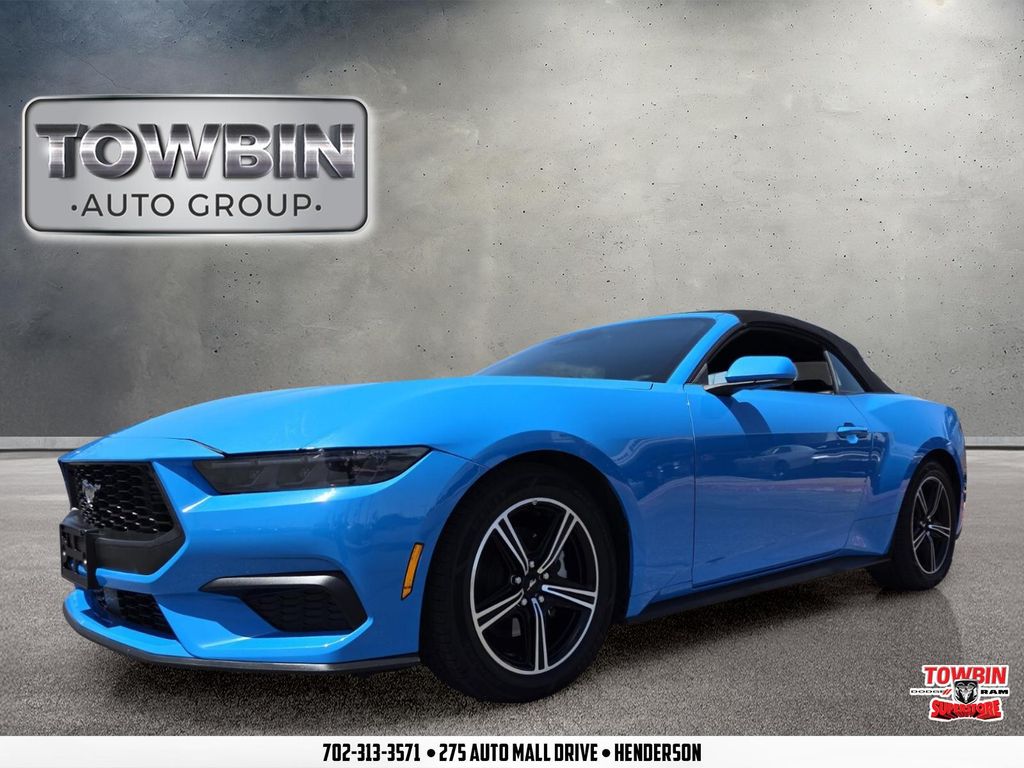 Grabber Blue Metallic 2025 Ford Mustang EcoBoost Premium Convertible RWD Convertible Rear-Wheel Drive Automatic
