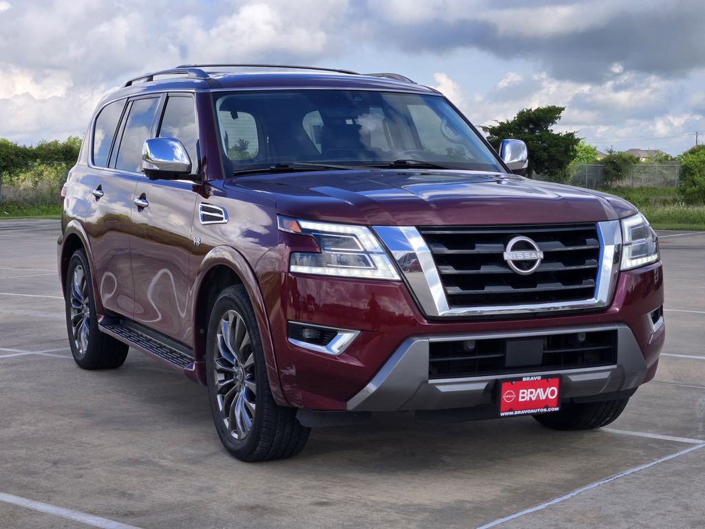 2022 Nissan Armada Platinum Red at DeMontrond Ford