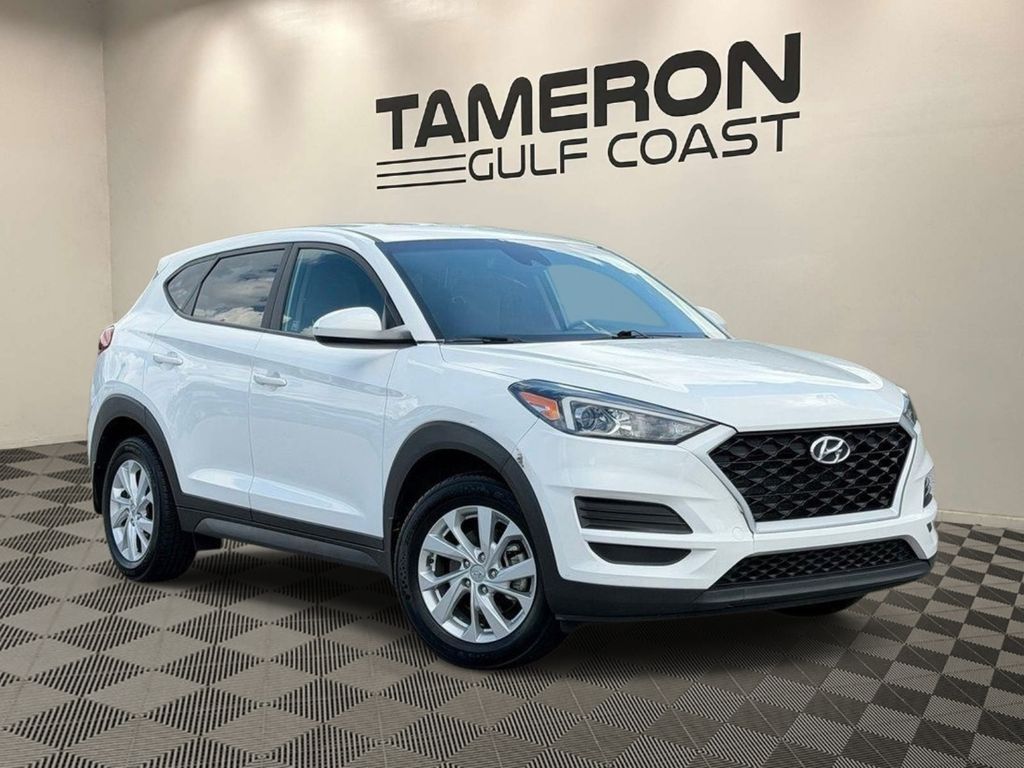 Winter White 2020 Hyundai Tucson SUV / Crossover Front-Wheel Drive 6-Speed Automatic