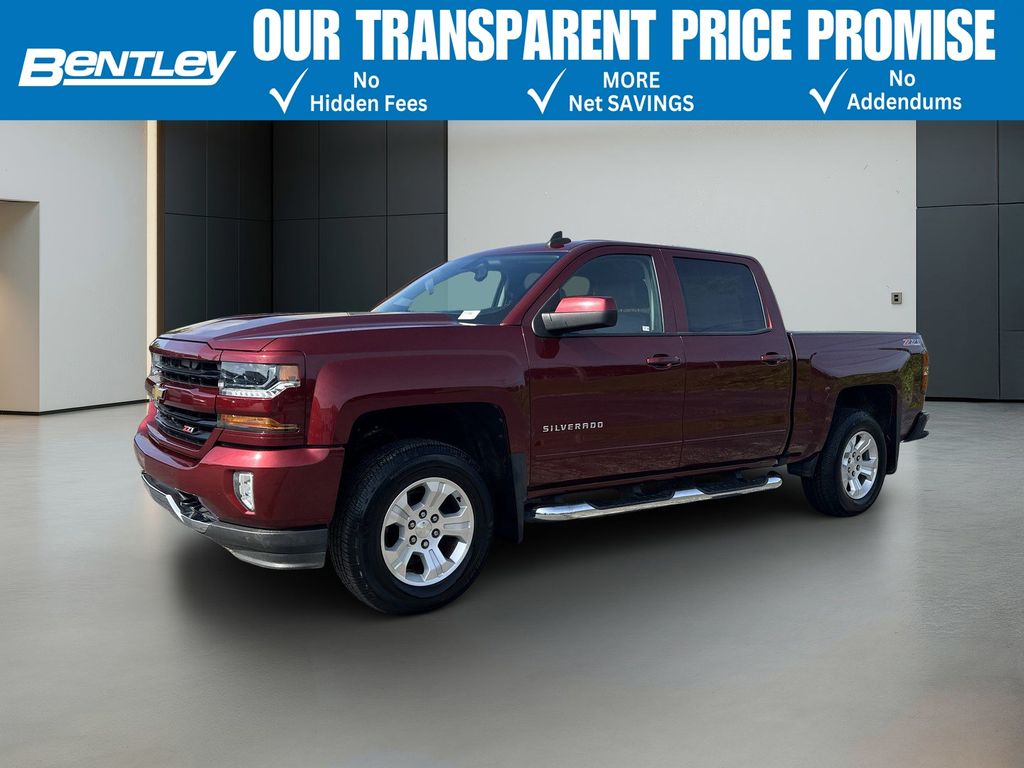 Siren Red Tintcoat 2017 Chevrolet Silverado 1500 LT Crew Cab 4WD Pickup Truck Four-Wheel Drive 6-Speed Automatic Overdrive