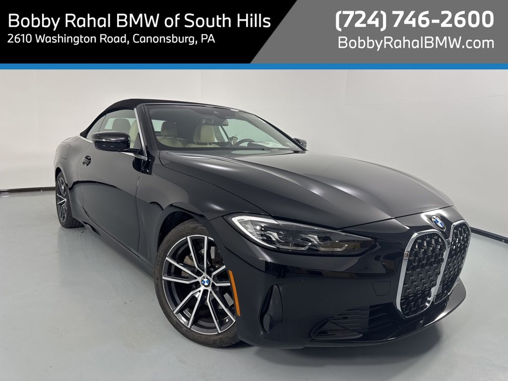 Jet Black 2021 BMW 4 Series 430i Convertible RWD Convertible Rear-Wheel Drive 8-Speed Automatic