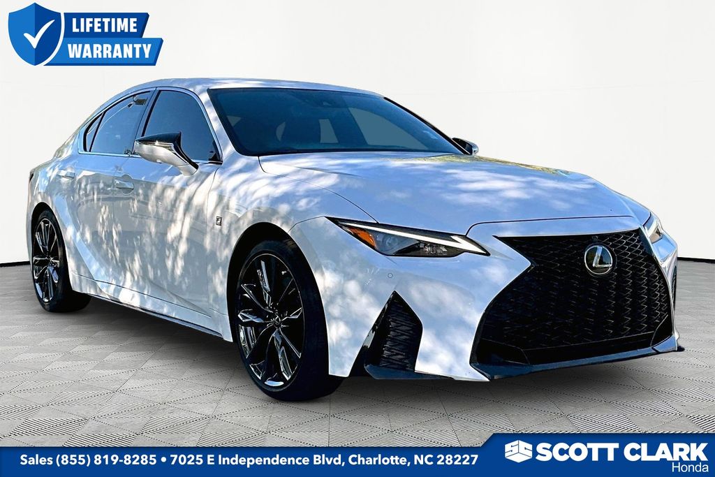 Ultra White 2024 Lexus IS Sedan Rear-Wheel Drive 8-Speed Automatic