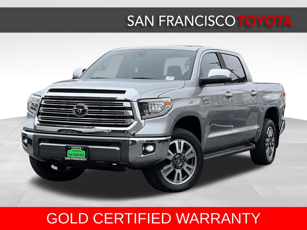 Silver Sky Metallic 2021 Toyota Tundra Pickup Truck Four-Wheel Drive 6-Speed Automatic