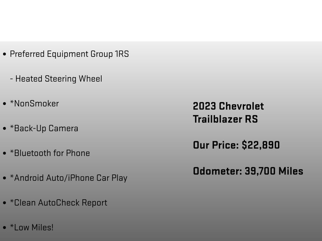 2023 Chevrolet TrailBlazer RS Black at Auto Express Mitsubishi