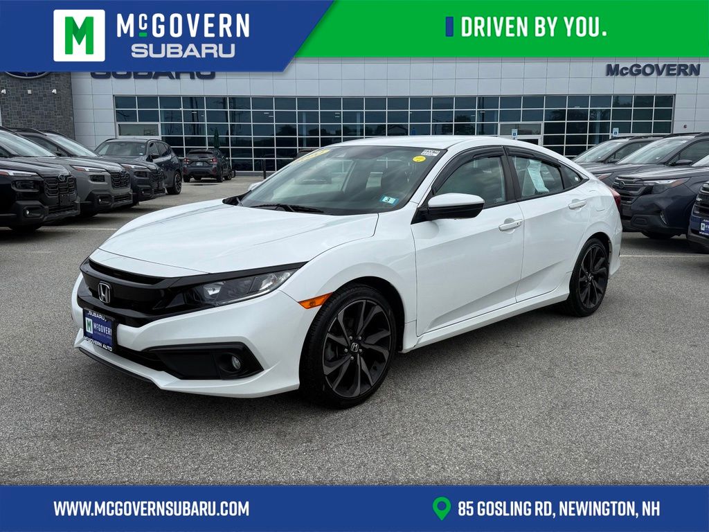Lunar Silver Metallic 2020 Honda Civic Sport Sedan FWD Sedan Front-Wheel Drive Continuously Variable Transmission
