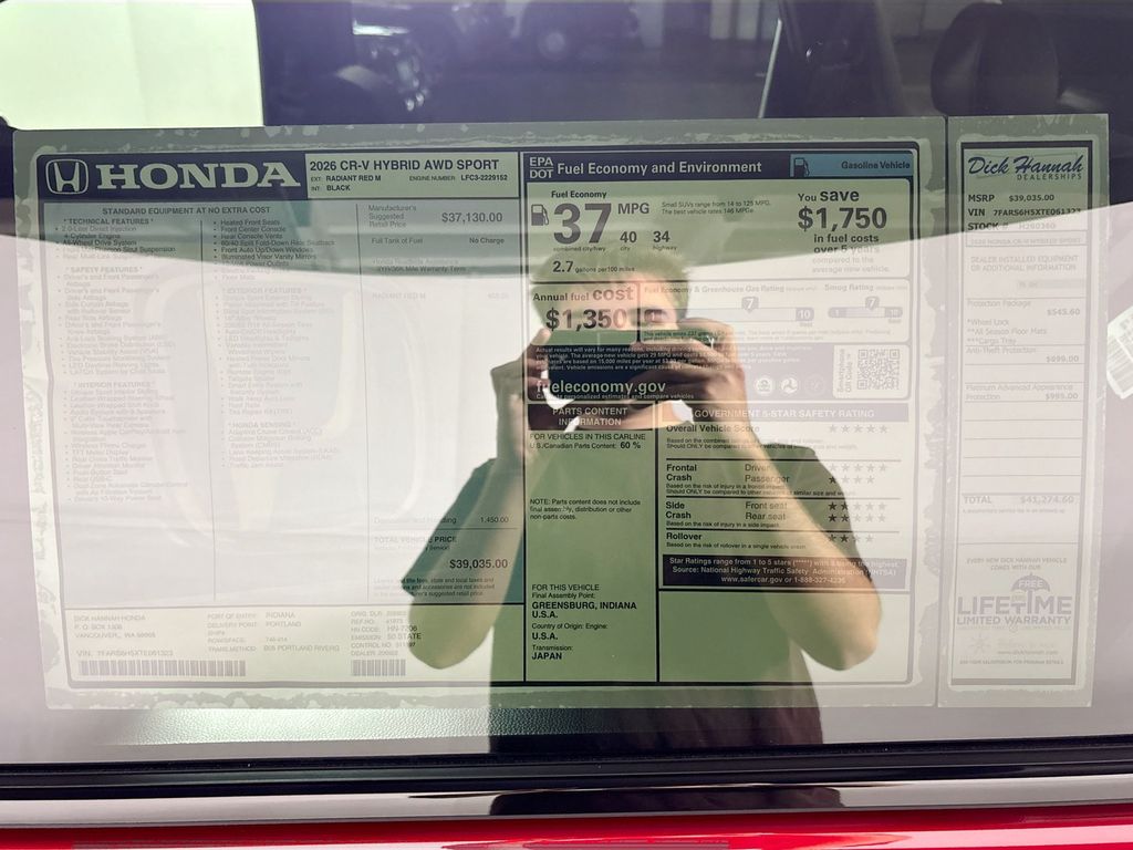 2026 Honda CR-V Hybrid Sport
