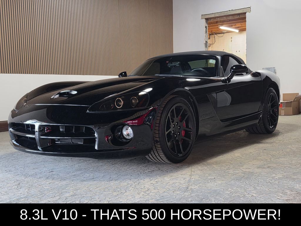 Viper Black 2004 Dodge Viper SRT10 Roadster RWD Convertible Rear-Wheel Drive 6-Speed Manual