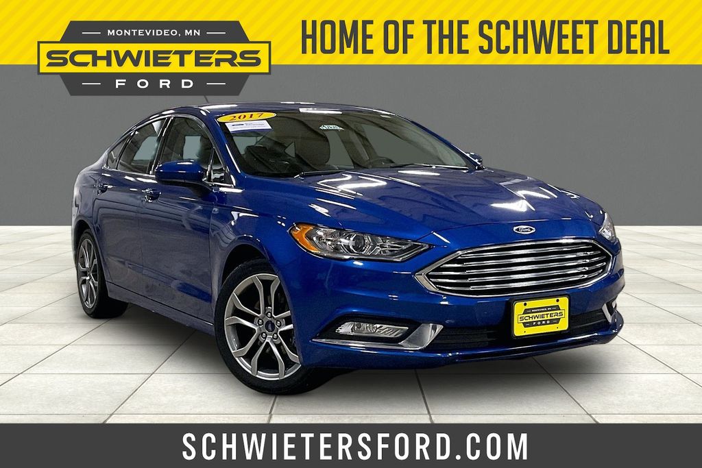 Lightning Blue 2017 Ford Fusion Sedan Front-Wheel Drive 6-Speed Automatic