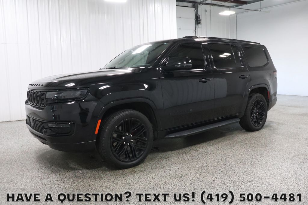 Diamond Black Crystal Pearlcoat 2022 Jeep Wagoneer SUV / Crossover Four-Wheel Drive 8-Speed Automatic