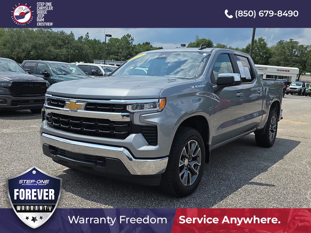 Sterling Gray Metallic 2025 Chevrolet Silverado 1500 Pickup Truck Four-Wheel Drive 8-Speed Automatic